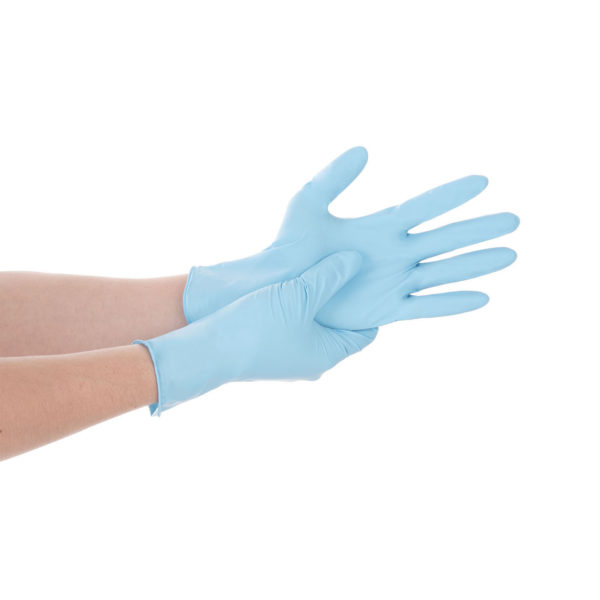 Disposable Medical Gloves Blue Color #1 (DP)
